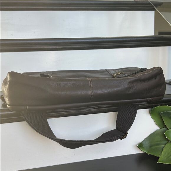 Samsonite genuine leather messenger briefcase business laptop bag luxurious - Picture 6 of 14